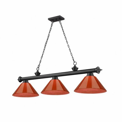 Z-Lite Cordon 3 - Light Chandelier in  Matte Black