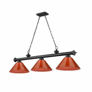 Z-Lite Cordon 3 - Light Chandelier in  Matte Black - 1 of 2