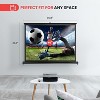Portable Projector Screen - Mobile Projection Screen Stand, Lightweight Carry & Durable Easy Pull Out System for Schools - 3 of 4