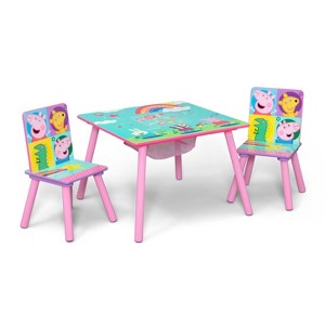 Delta Children Kids' Table and Chair Set with Storage - Green Gold Gold Certified - 1 of 4