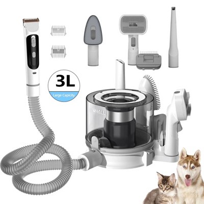 Upgraded Pet Grooming Vacuum – 5-in-1 Dog Hair Vacuum with 3 Modes, 3L Large Dustbin, Low Noise Design for Efficient Pet Hair Cleaning