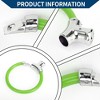 Unique Bargains Bicycle Lock Portable Ring Cable Anti-Theft Bike Lock Mini Ring Lock Green 16.54" - 2 of 4