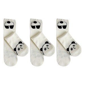 Anna-Kaci Women's 3-Pair Cotton Blend Socks with Cute Animal Designs Breathable and Comfortable - 1 of 4