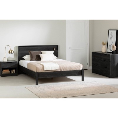 South Shore Holland 6 Drawer Double Dresser Gray Oak: Laminated Particle Board, Anti-Tip, 5-Year Warranty