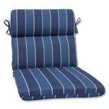 Wickenburg Outdoor Rounded Edge Chair Cushion - Blue - Pillow Perfect