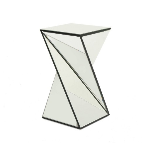 Amiel Geometrical Mirrored Side Table, Mirrored Side Table Target