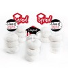 Big Dot of Happiness Red 2025 Graduation Party - Dessert Cupcake Toppers - Clear Treat Picks - Set of 24 - 2 of 4