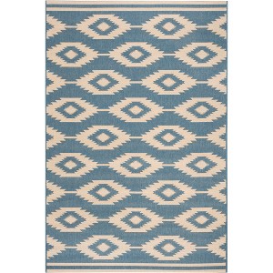 Linden LND171 Power Loomed Indoor/Outdoor Rugs - Safavieh - 1 of 4