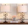 Haley Double Sphere Lamp (Set of 2) - 28 Inch Height - LIT4321 - Antique Silver - Safavieh - 3 of 4
