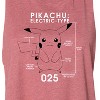 Women's Pokémon Electric Type Graphic Racerback Tank - Heather Mauve - Small - 2 of 3
