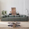104" Modular Corduroy L-Shaped Sectional Sofa, Oversized Floor Couch with Wide Seats, No Assembly Required, Minimalist Style - 3 of 4