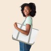 Dalix 23" Premium 24 oz. Cotton Canvas Shopping Tote Bag - 3 of 4