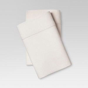 Linen Blend Pillowcase Set (Standard) Natural - Threshold
