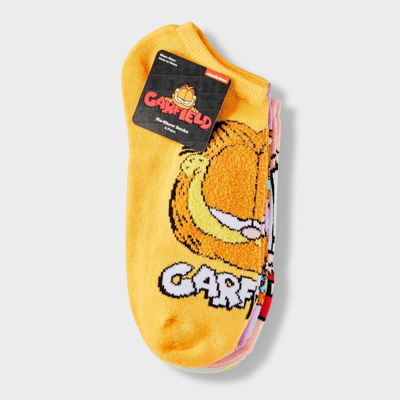 Women&#39;s Garfield 6pk Low Cut Socks - Assorted Color 4-10, 2 of 4
