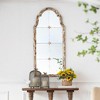 Vynxaria 22 in. Wx48 in. H Cream & Gold Arched Wall Mirror, Decorative Window Design for Living Room, Bathroom, Entryway" - 2 of 4