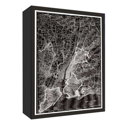 11" x 14" New York City And Vicinity Decorative Wall Art - PTM Images