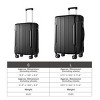 Expandable Luggage Set with TSA Lock Spinner Wheels Lightweight Hardshell Travel Suitcases 2 Piece 20 and 28 Inch - Cuddlewood - 4 of 4