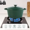 SEVOBAL Pots and Pans Dutch Oven Pot with Lid Non Stick Enameled Cast Iron Dutch Oven Oven Safe Ceramic Cookware, Green, 10.63"*9.45"*3.94" - 2 of 4