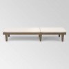 Nadine Gray Acacia Wood Chaise Lounge: Weather-Resistant, Polyester Cushion - Christopher Knight Home - 4 of 4