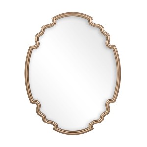 LNC Quatrefoil Gold Framed Wall Mirror,27"Wx 35.4"H,39.4"W x 27.4"H - 1 of 4