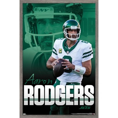 Trends International NFL New York Jets - Aaron Rodgers 24 Framed Wall Poster Prints
