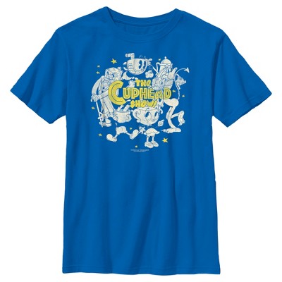 Boy's The Cuphead Show! Logo Group T-Shirt