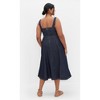 Women's Plus Size Averie Dress - dark denim | CITY CHIC - 3 of 4