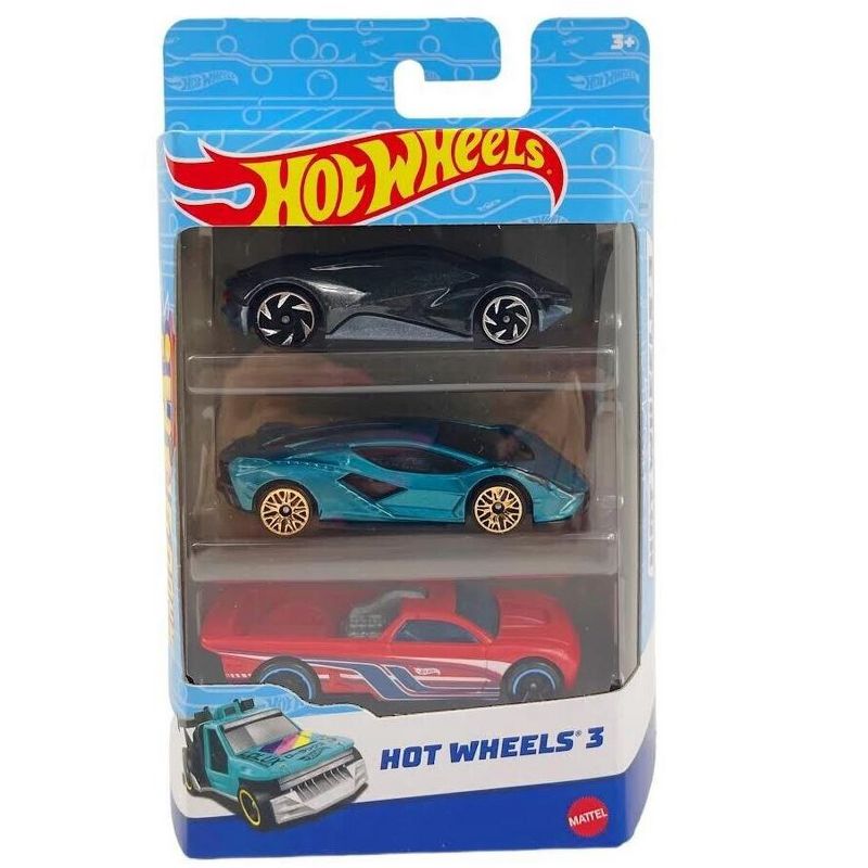 Hot Wheels 3-Car Pack, Multipack of 3 Hot Wheels Vehicles, Styles May Vary, 3 of 8