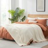 Snuggle Sac Reversible Knit Throw Blanket Soft Ribbed Textured Blanket for All Seasons - 2 of 4