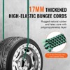 VEVOR 32 Piece Flat Bungee Cord Set, 17 mm Heavy Duty Bungee Straps with A3 Steel J-Hooks, Includes 10", 18", 24", 32", 40", Bungee Rope, Multicolored - 3 of 4