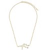 SHINE by Sterling Forever Delicate CZ Constellation Pendant Necklace Gold Virgo - 2 of 4