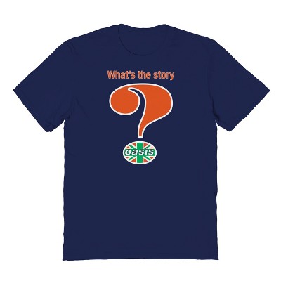 Oasis Men's Question Mark Orange Short Sleeve Graphic Cotton T-Shirt