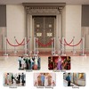 TinyHomie Stainless Steel Posts with Velvet Ropes for Events, Hotels, and Theaters - 2 of 4