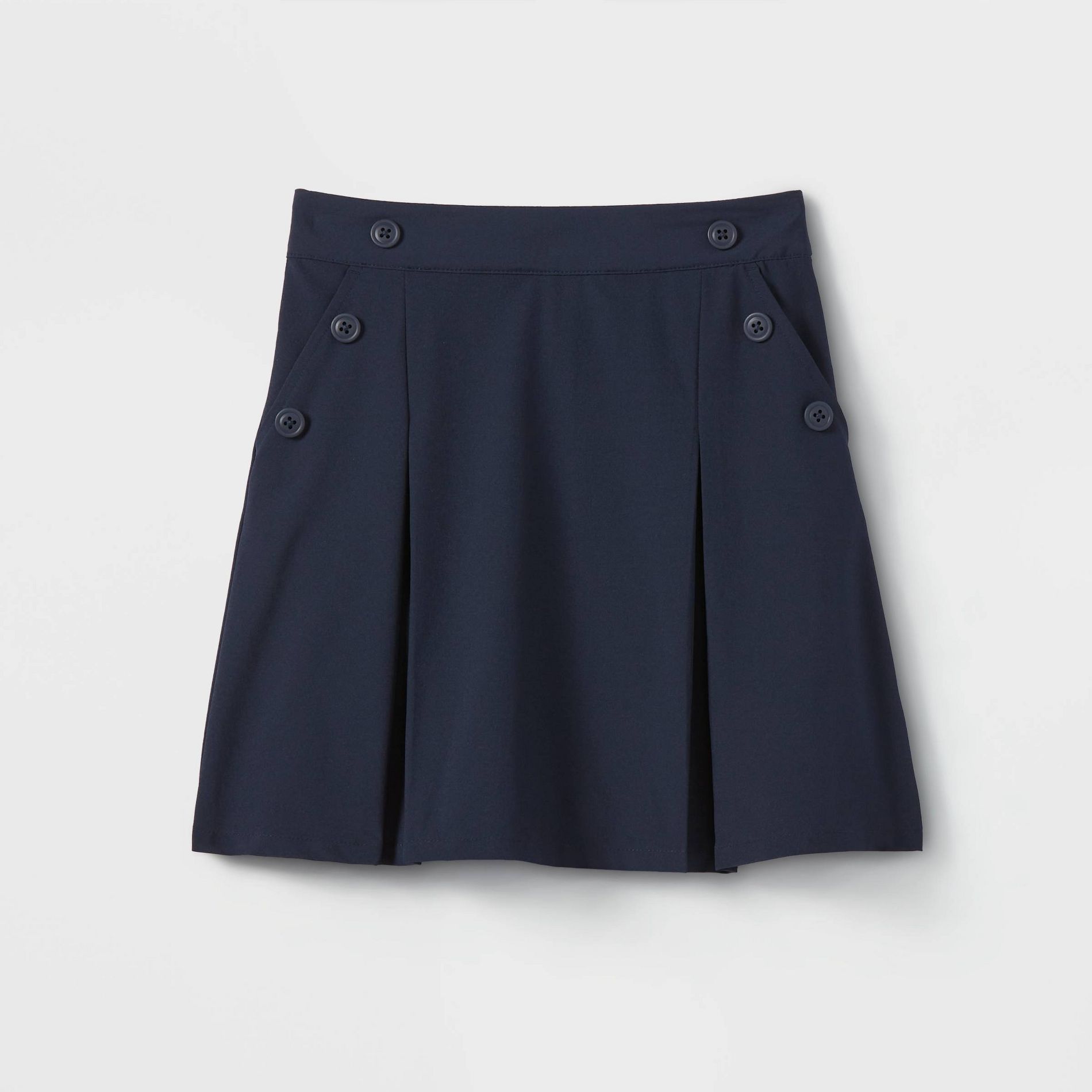 Girls' Woven Performance Pleated Uniform Skort - Cat & Jack™ Blue