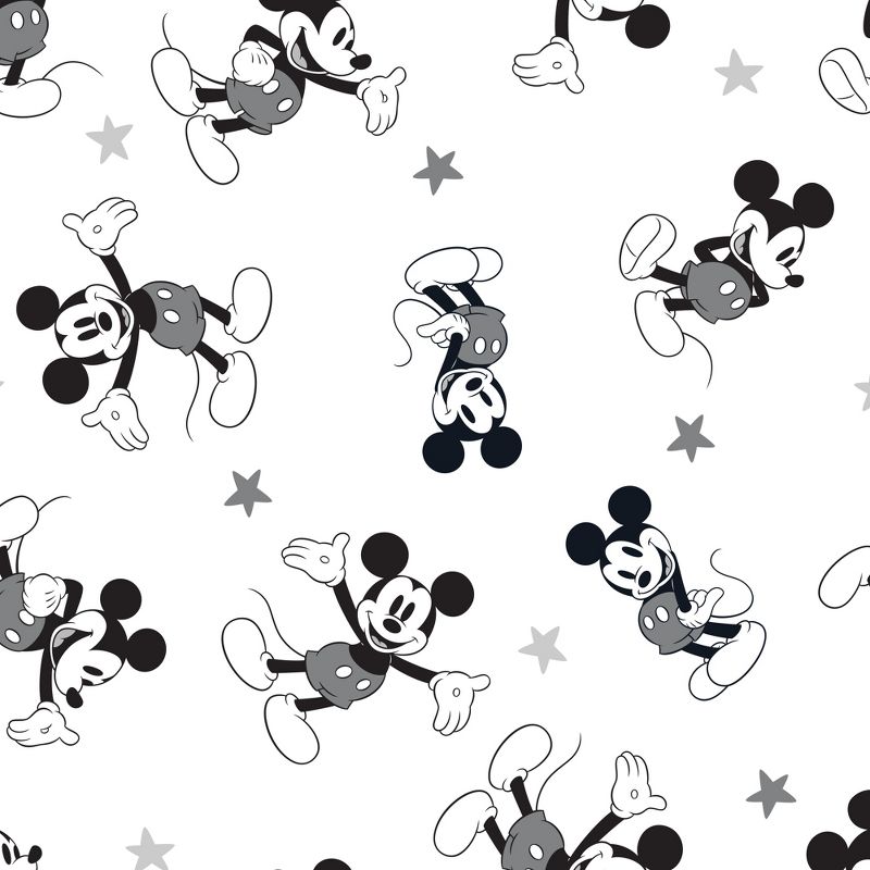 Lambs & Ivy Magical Mickey Mouse Cotton Fitted Crib Sheet - White, Disney, 5 of 6