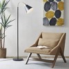 60" Arc Floor Lamp,Arched Shaped Floor Lamp With Two Tone Finished Of Matte Black And Gold,Arched Metal Floor Lamp with Chimney Shade-The Pop Home - 2 of 4