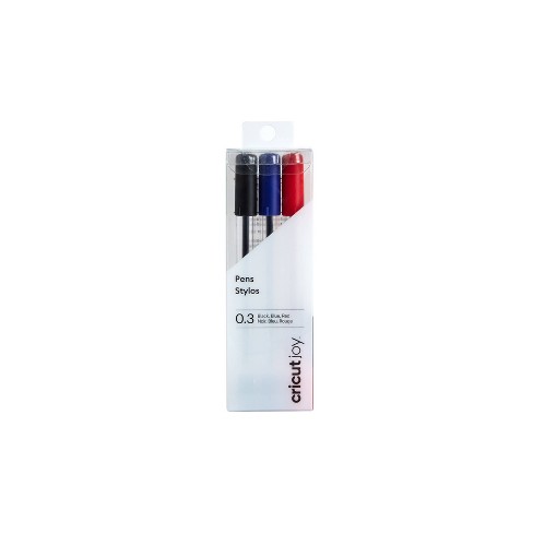 Cricut Joy Extra Fine Point Pen Set 3/Pkg-Black, Blue & Red