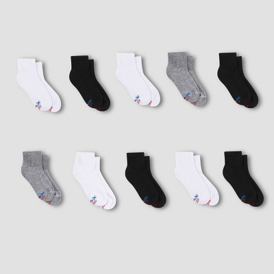 Hanes Girls' 12pk Ankle Socks - Colors May Vary : Target