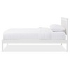 Celine Modern And Contemporary Geometric Pattern Solid Wood Platform Bed - Full - Baxton Studio - 2 of 4