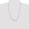Black Bow Jewelry 2.5mm, Sterling Silver Diamond Cut Solid Rope Chain Necklace - 2 of 4