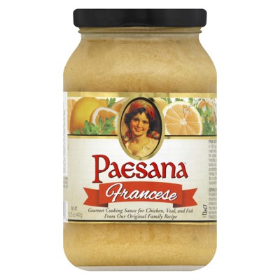 Paesana Cooking Sauce - Francese - Case of 6 - 15.75 oz