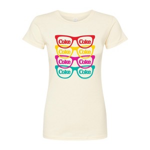 Women's - Coca-Cola - Retro Sunglasses Fitted Graphic T-Shirt - 1 of 3