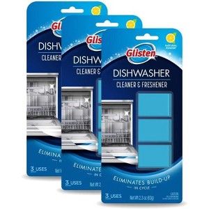 Glisten Dishwasher Cleaner & Freshener 3 Tablets - 1 of 4