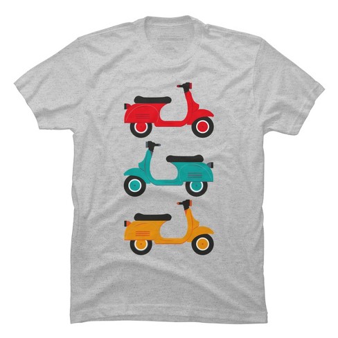 Men's Design By Humans Retro And Classic Motorbike By Kiryadi T-shirt -  Athletic Heather - 3x Large : Target