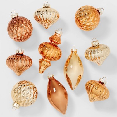 10ct Glass Christmas Tree Ornament Set - Wondershop™