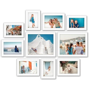 Americanflat Picture Frame Set of 7 Pieces with shatter-resistant glass - Available in a variety of sizes and styles - 1 of 4
