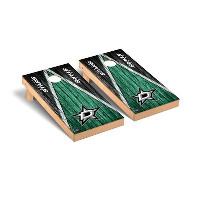 NHL Dallas Stars Premium Cornhole Board Weathered Triangle Version