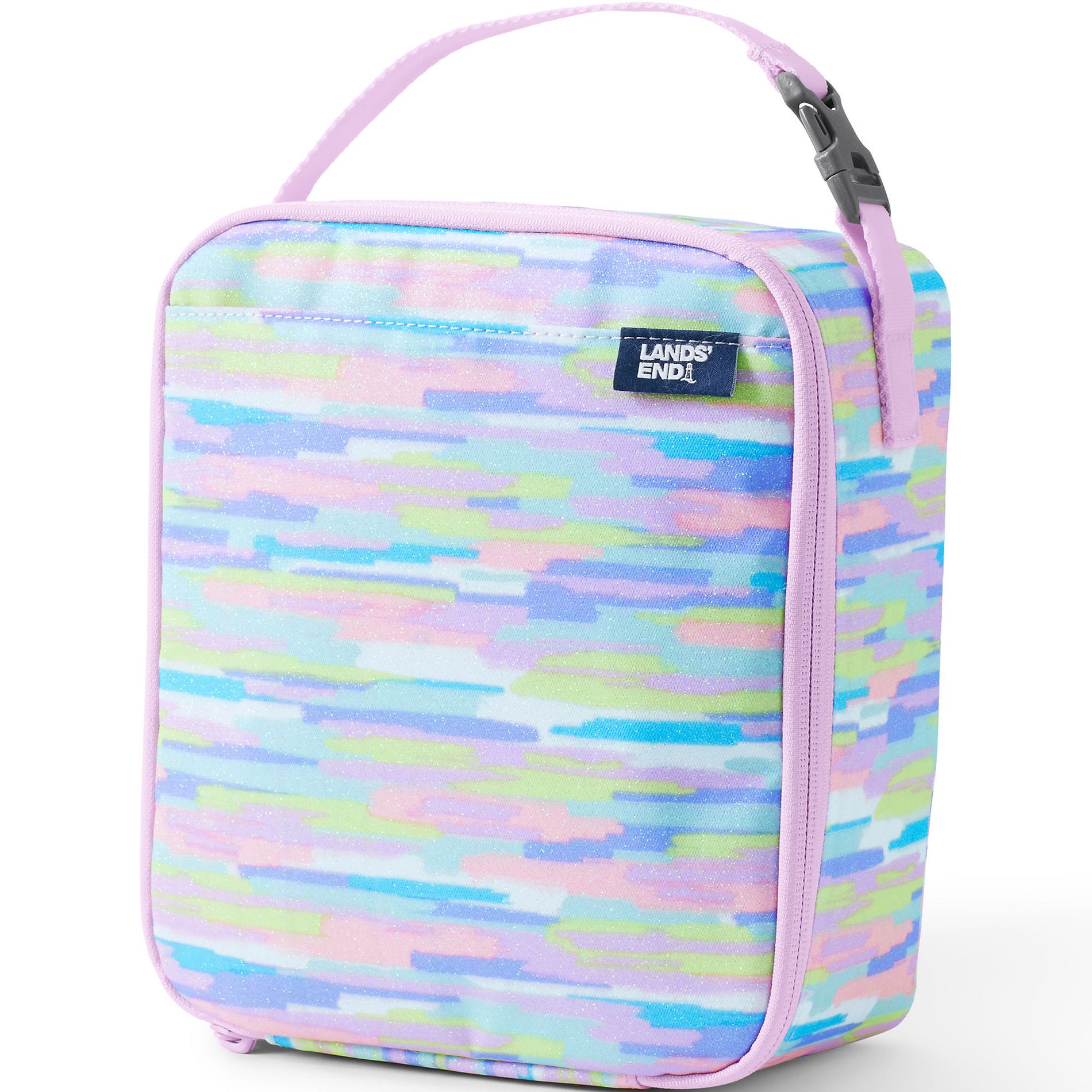 Lands' End Kids Insulated EZ Wipe Printed Lunch Box