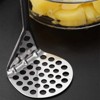 LunaLulinlk Stainless Steel Manual Potato Press; Baby Food Masher; Wavy Potato Press - 4 of 4