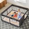 Fodoss Baby Playpen with Mat ，47 x 47 In Playpen for Babies and Toddlers, Indoor & Outdoor Activity Center, Safety Baby Fence - 3 of 4